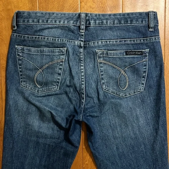Vintage Calvin Klein Y2K Ultimate Boot Cut Leg Jeans Size 28 / 6 Low Rise Retro - Picture 13 of 15